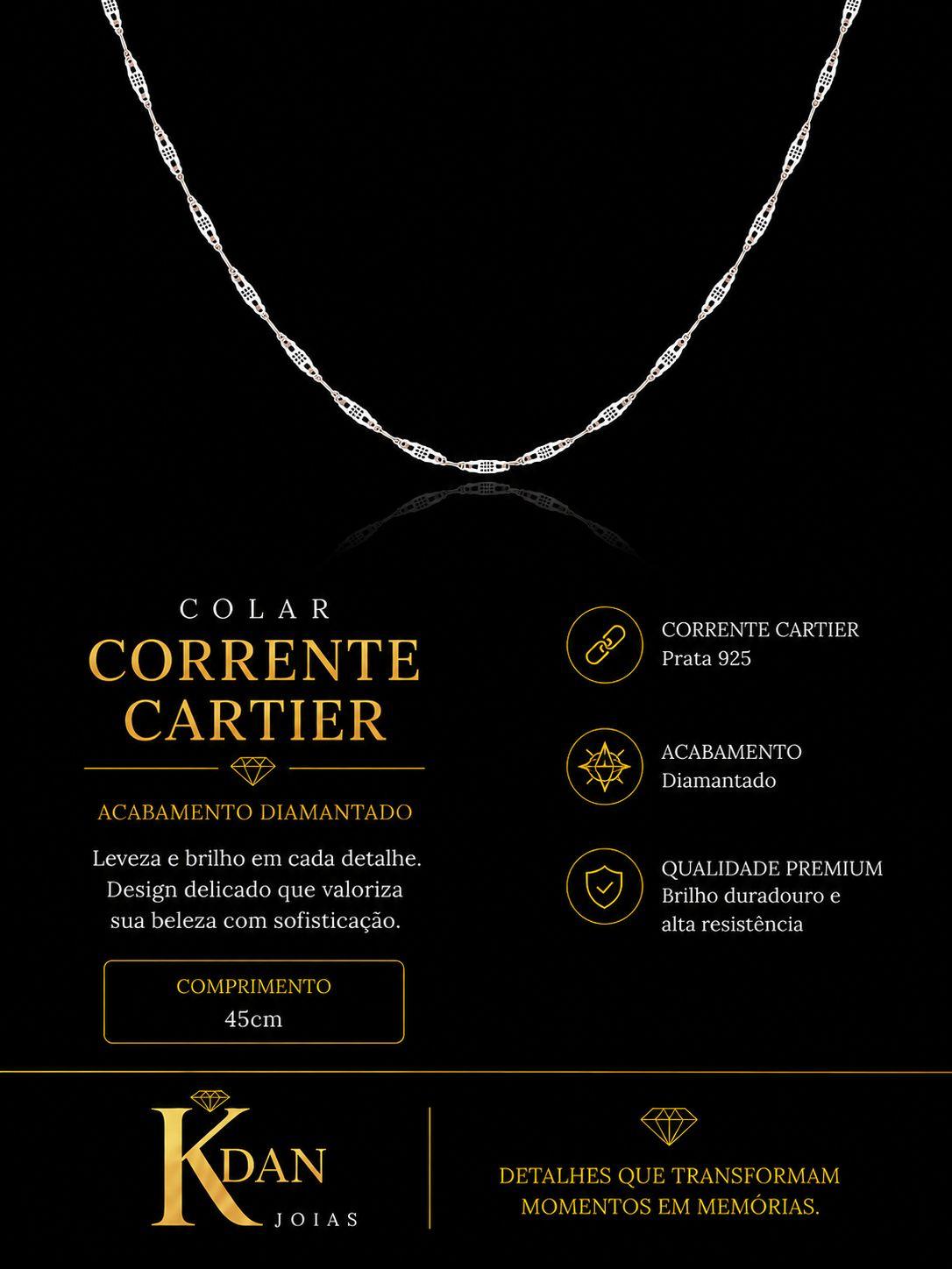 Colar Masculino Cartier